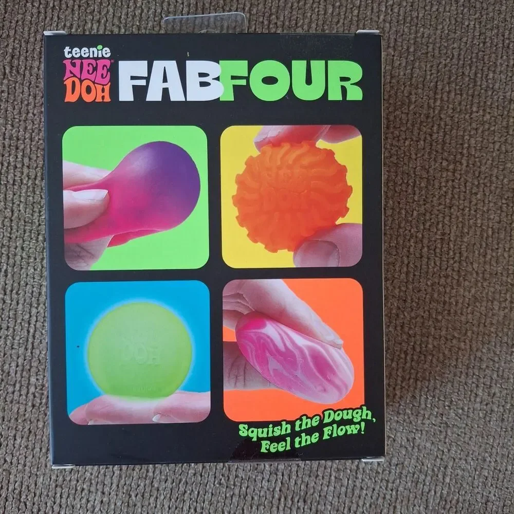 Authentic NEW Needoh Teenie Fab Four 4-Pack Colors Vary